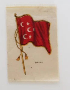 Bandera de seda tabaco de Egipto de 1910 #93 en serie - Imagen 1 de 3