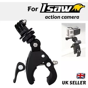 Bike Handle bar Mount Bicycle Clamp For Isaw Edge Air Advance Extreme Action Cam - Picture 1 of 5