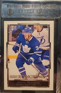 2016-17 O-PEE-CHEE Auston Matthews   Glossy Rookies #R-1 BGS 9 Raw Card Review - Picture 1 of 2
