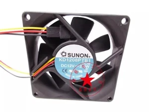 1PC SUNON KD1208PTB1 8025 DC12V 2.5W 8CM 3-wire cooling fan - Picture 1 of 2