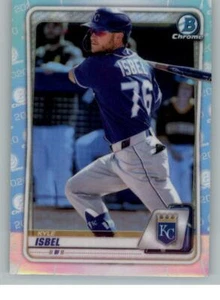 2020 Bowman Chrome Draft Refractors #BD182 Kyle Isbel (ref 125639) - Picture 1 of 2
