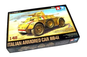 TAMIYA Military Model 1/48 Italian Armored Car AB41 Scale Hobby 89778 - Picture 1 of 1