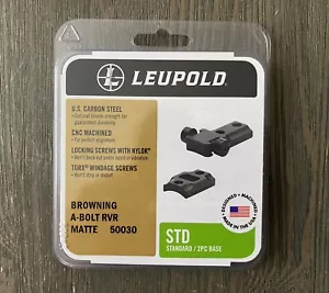 Leupold Browning 2 Piece Scope Base, for Browning A-Bolt LR, Matte, # 50030 - Picture 1 of 1