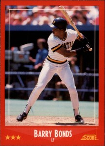 1988 Score Glossy #265 Barry Bonds (from the ltd glossy factory set) - NM-MT