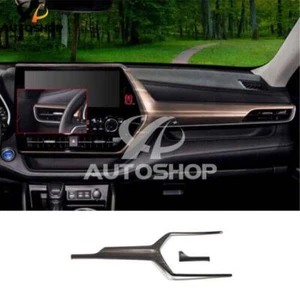 Panel consola central madera grano tablero moldura para Toyota Highlander 20-2023 - Imagen 1 de 6