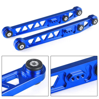 Brazos de control inferiores traseros de aluminio azul aptos para Honda Civic EK 1996-2000 2 piezas Foto 1 de 4
