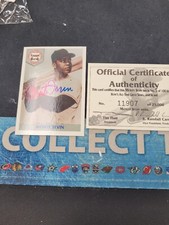 MONTE IRVIN 1992 FRONT ROW ALL TIME GREATS AUTO AUTOGRAPH SET GIANTS W/COA