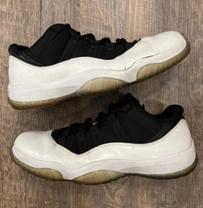 Nike Air Jordan 11 XI Retro Low Tuxedo White Black Size 10 Sneakers 528895-110 - Picture 1 of 10