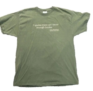 Vintage John Steinbeck Never enough Books T Shirt Large - Picture 1 of 17