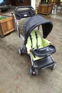 joovy big caboose triple stroller used