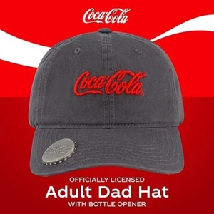 Coca-Cola™ Adjustable Hat Embroidered Logo & Bottle Opener (Officially Licensed) - Picture 1 of 6