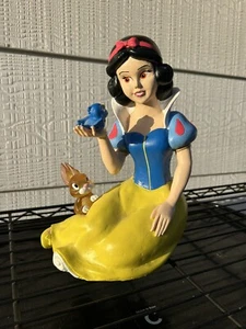 Disney HTF Snow White w/ Bunny Bluebird Solar Power Light Up Garden Statue 10” - Picture 1 of 3