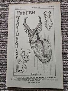 Modern Taxidermist  Vol 35  Number 209 Winter, Booklet