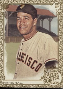2019 Allen & Ginter JUAN MARICHAL GOLD BORDER Hot Box #54 - SAN FRANCISCO GIANTS - Picture 1 of 1