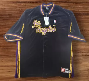 Giacca riscaldante retrò da uomo Nike Los Angeles LA Lakers Rewind 1961 nuova vintage 3XL NBA - Foto 1 di 13