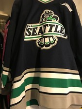 1997-2001 WHL SEATTLE THUNDERBIRDS TIM PRESTON SIGNED GAME WORN HOCKEY JERSEY