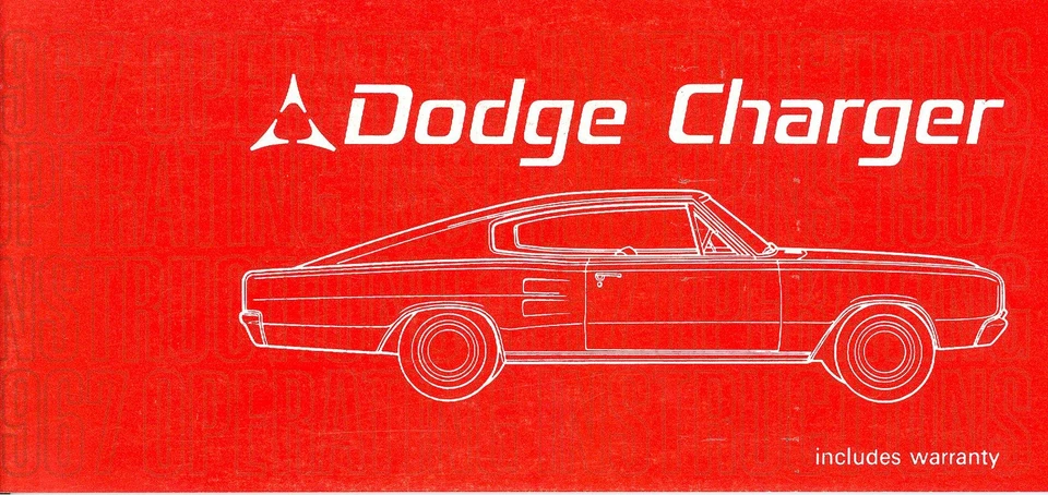 Dodge Charger 1967 67 manual del propietario Foto 1 de 1