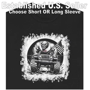 Camiseta negra DigiRods 4X4 Off Road Trail Ugly American Troll coche de dibujos animados - Imagen 1 de 6