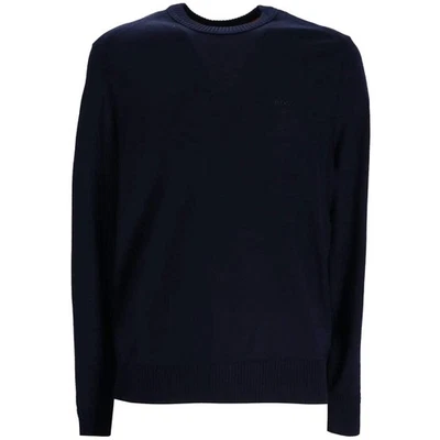 HUGO BOSS AVAC_C CREW NECK JUMPER NAVY 404 50501762 - Image 1 of 3