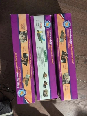 销售!! 3 件全新开箱式 Pooch Pads 室内草皮狗便盆替换草 (16x24) — 第 1/4 张图片