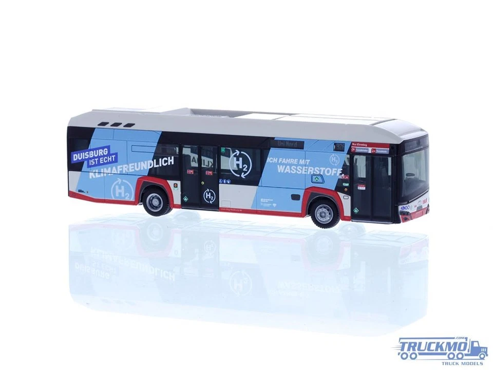 Rietze DVG Duisburg Solaris Urbino 12 19 Hydrogen Bus 77018 - Bild 1 von 1