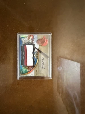 Mark Trumbo Auto Relic Jersey /10 Los Angeles Angels 2013 Topps Triple Threads - Image 1 of 2