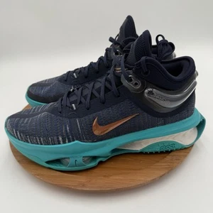Nike Air Zoom GT Jump 2 Basketball Shoes Men 10 Obsidian Dusty Cactus DJ9431-401 - Picture 1 of 9