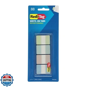 Redi-Tag Write-On Tabs, Repositionable Tabs for Binders and Planners, Removab - Picture 1 of 5