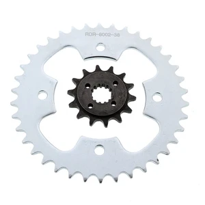 2005 - 2007 Polaris Predator 500 14 Tooth Front & 38 Tooth Rear Silver Sprocket - Picture 1 of 2