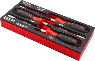 Welzh Werkzeug Flexible Nut Screwdriver Driver Set 6mm 7mm 8mm 3 Piece 6358-WW - image 1 of 4