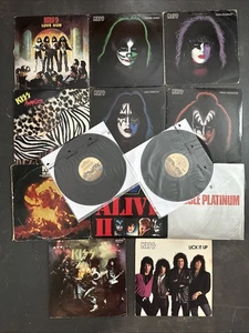 KISS Vinyl Records Lot Animalize Alive l & ll , SOLO 1970s LP See Description - Imagen 1 de 24
