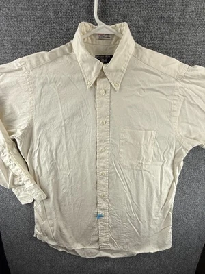 Gitman Bros Pinpoint TTX Button-Down 15.5 33 USA Oxford Cotton Ivory Men Shirt - Image 1 of 4
