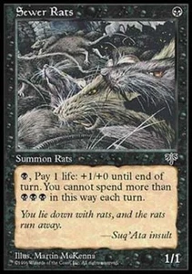 Sewer Rats - Medium Play MTG Mirage - Picture 1 of 1