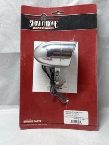 NEW Show Chrome Mini Bullet Driving Light with Visor Aluminum 16-104A - Foto 1 di 2