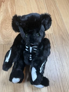 Vermont Bear Company Halloween Esqueleto Edición Limitada Peluche Articulado 15" Raro - Imagen 1 de 6