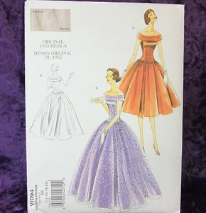 Abito Vogue Vintage V1094 Misses' 1955 Motivo Cucito Stile Classico 14-20 Nuovo! - Foto 1 di 1