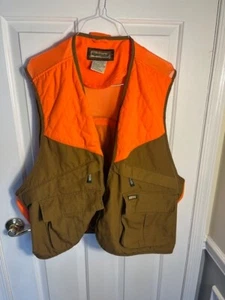 Remington Adult Fluorescent Safety Orange & Tan, small game half vest, size XXL - Picture 1 of 3