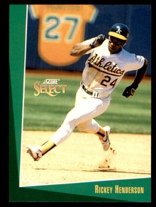 1993 SELECT RICKEY HENDERSON OAKLAND ATHLETICS #106