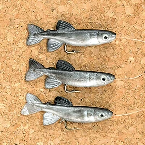 Jenzi Fischli Gr. 4 silber 3 stk. Angeln Hegene Barschangeln - Bild 1 von 1