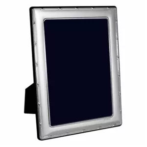 Carr's Silver Ribbon & Reed Photo Frame (Velvet Back) 7" X 5" - Picture 1 of 3