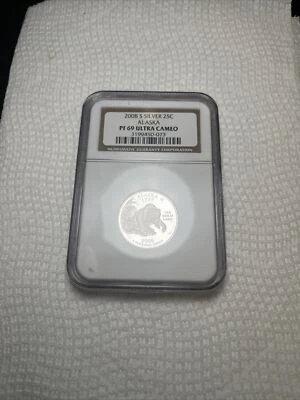 2008 S State Quarter PF69 Ultra Cameo Alaska NGC Certified - Image 1 of 4