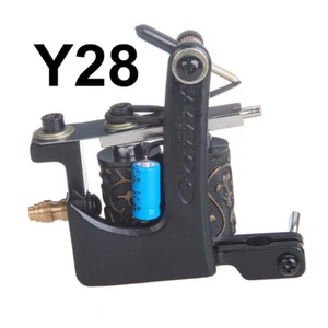 Iron Frame Tattoo Coil Machines Gun 10 Wrap Coils Machine - Picture 1 of 158