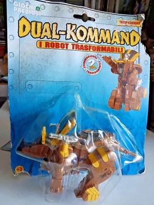 Transformers DUAL KOMMAND tritop KO giochi preziosi  M NO DIACLONE DINOBOT  NEW - Immagine 1 di 2