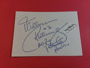 Brian Holloway Cut Index Card Autograph   JSA   Signed  Auto  Patriots  Raiders