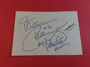 Brian Holloway Cut Index Card Autograph JSA Signed Auto Patriots Raiders - Picture 1 of 1