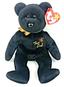 Raro Oso de peluche Ty Beanie Baby The End 1999 Y2k Millennium con etiqueta retirado - Imagen 1 de 7