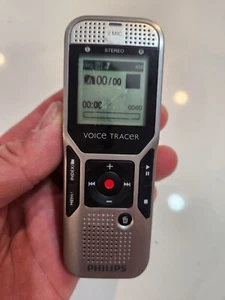 Philips DVT1000 Digital Voice Tracer 2 Microphones Voice Recorder SD Slot Works - Picture 1 of 4
