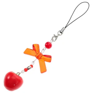 Small Tomato Pendant Cell Phone Bracelet Wristlet Cute Mobile Charm - Photo 1/12