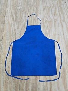 KNG Bib Apron Royal Blue Work Cleaning Shop Utility Protection Restaurant Used - Bild 1 von 2