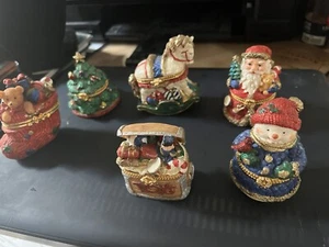 Weihnachten Schmuckschatullen Konvolut (6) - Bild 1 von 2
